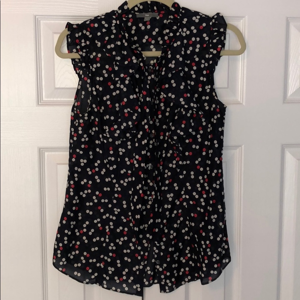 GAP polka dot blouse